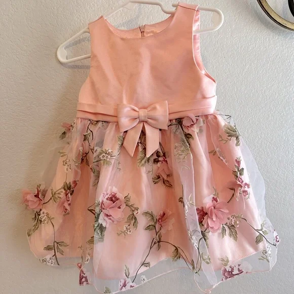 american princess dress pink Dress Up America Pink Princess Dress & Tiara Costume - Kids Girls